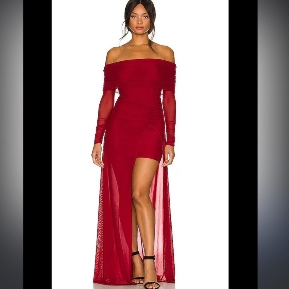 Majorelle Hampton Gown M Burgundy Red